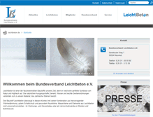 Tablet Screenshot of leichtbeton.de